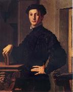 BRONZINO, Agnolo Portrait of a young man oil on canvas
